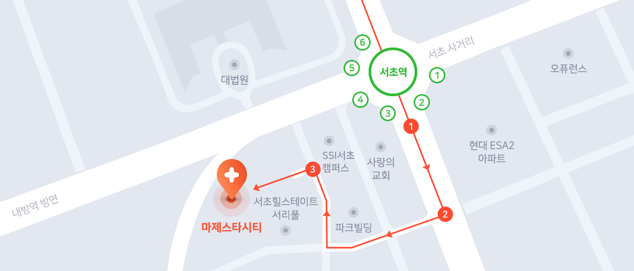 서울시 서초구 서초대로 38길 12 마제스타시티타워 1 4층 (서초동1498-5) 지도