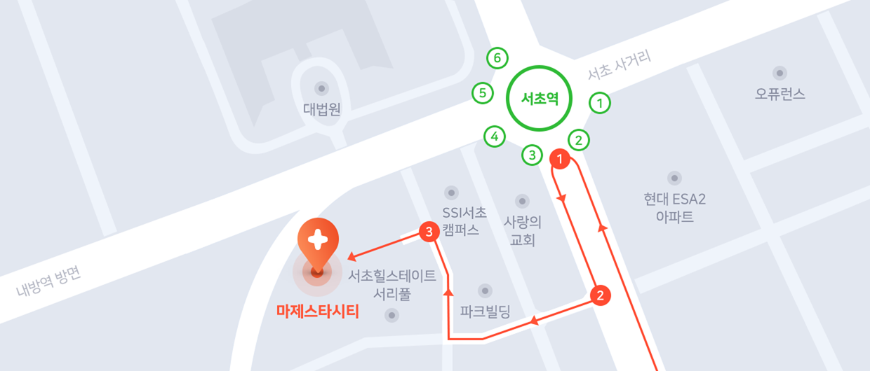 서울시 서초구 서초대로 38길 12 마제스타시티타워 1 4층 (서초동1498-5) 지도